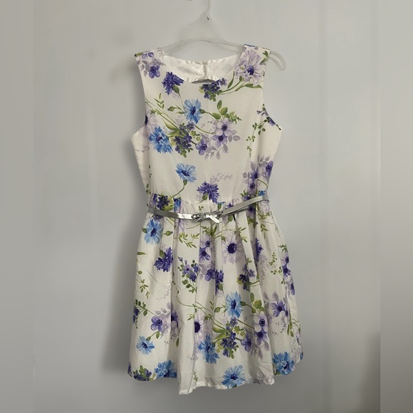 The Children’s Place floral dress with belt - Picture 1 of 3